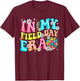 In My Field Day Era Groovy Retro Field Trip Fun Day Boy Girl T-Shirt - T-Shirt | Maroon