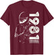 43rd Birthday Man Motorcycle Biker Biker 1981 T-Shirt - T-Shirt | Maroon