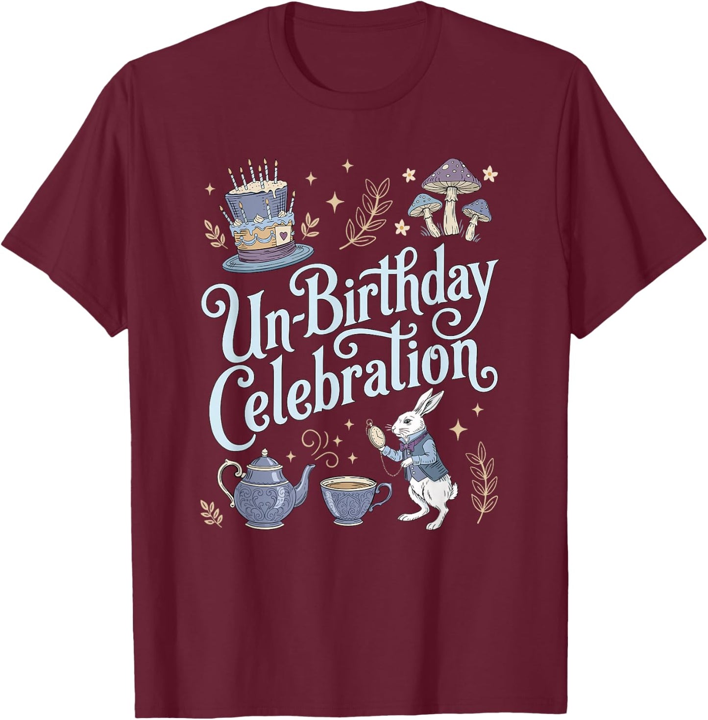 Unbirthday Alice au Pays des Merveilles Anniversaire T-Shirt - T-Shirt | Maroon