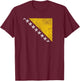 BOSNIEN UND HERZEGOWINA Flagge Sarajevo Yugoslavia T-Shirt - T-Shirt | Maroon