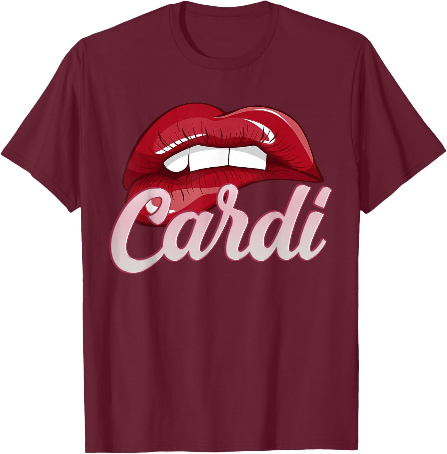 Cardi First Name Birthday Personalized Women Kids T-Shirt - T-Shirt | Maroon