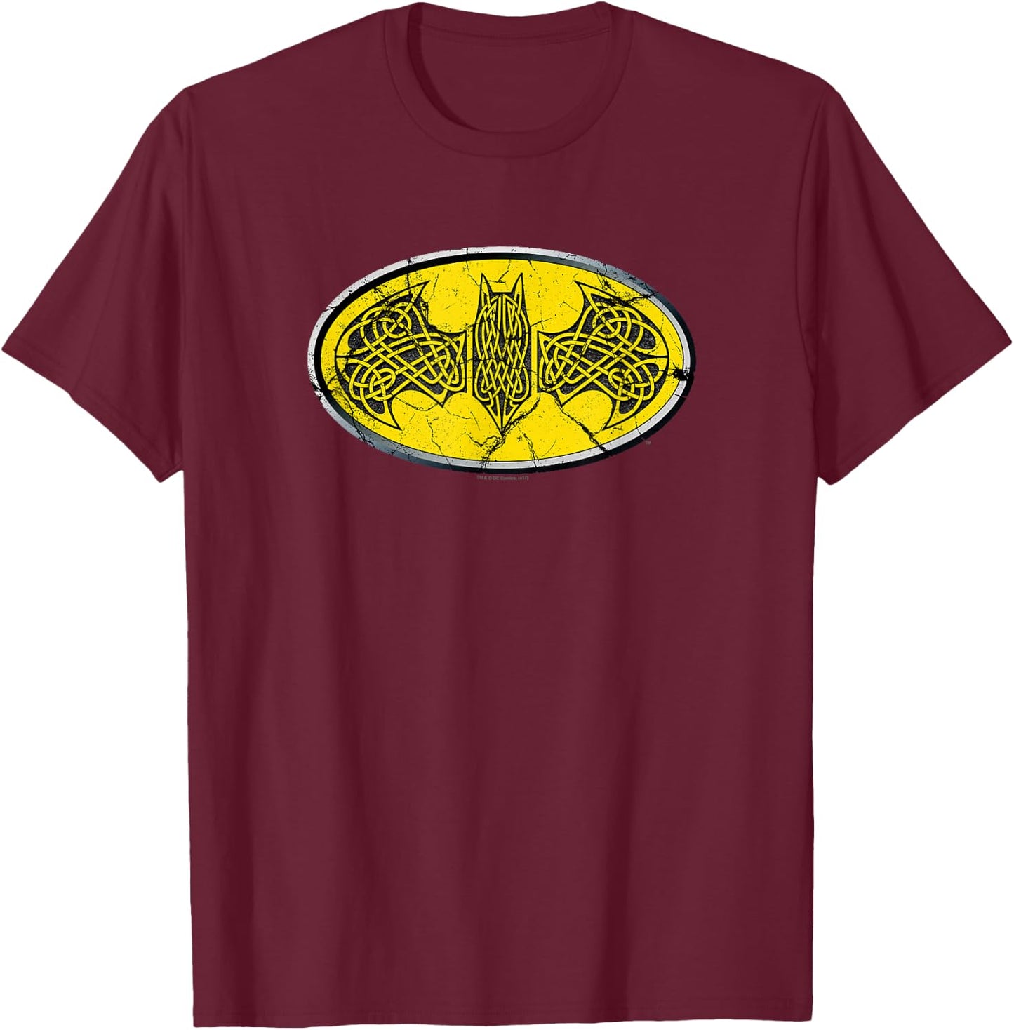 Batman Celtic Shield T-Shirt - T-Shirt | Maroon