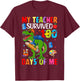 100 Days of School Shirt Boys Girls Kids 100th Day Teacher T-Shirt - T-Shirt | Maroon