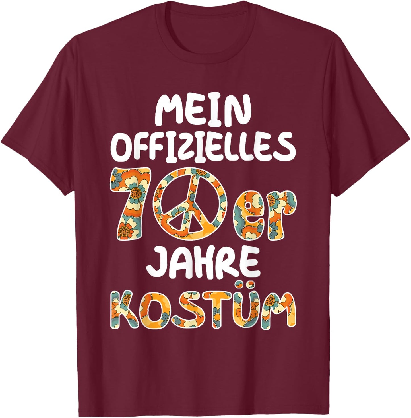 70er Jahre Bekleidung Damen Mein 70er Jahre Kostüm Herren T-Shirt - T-Shirt | Maroon