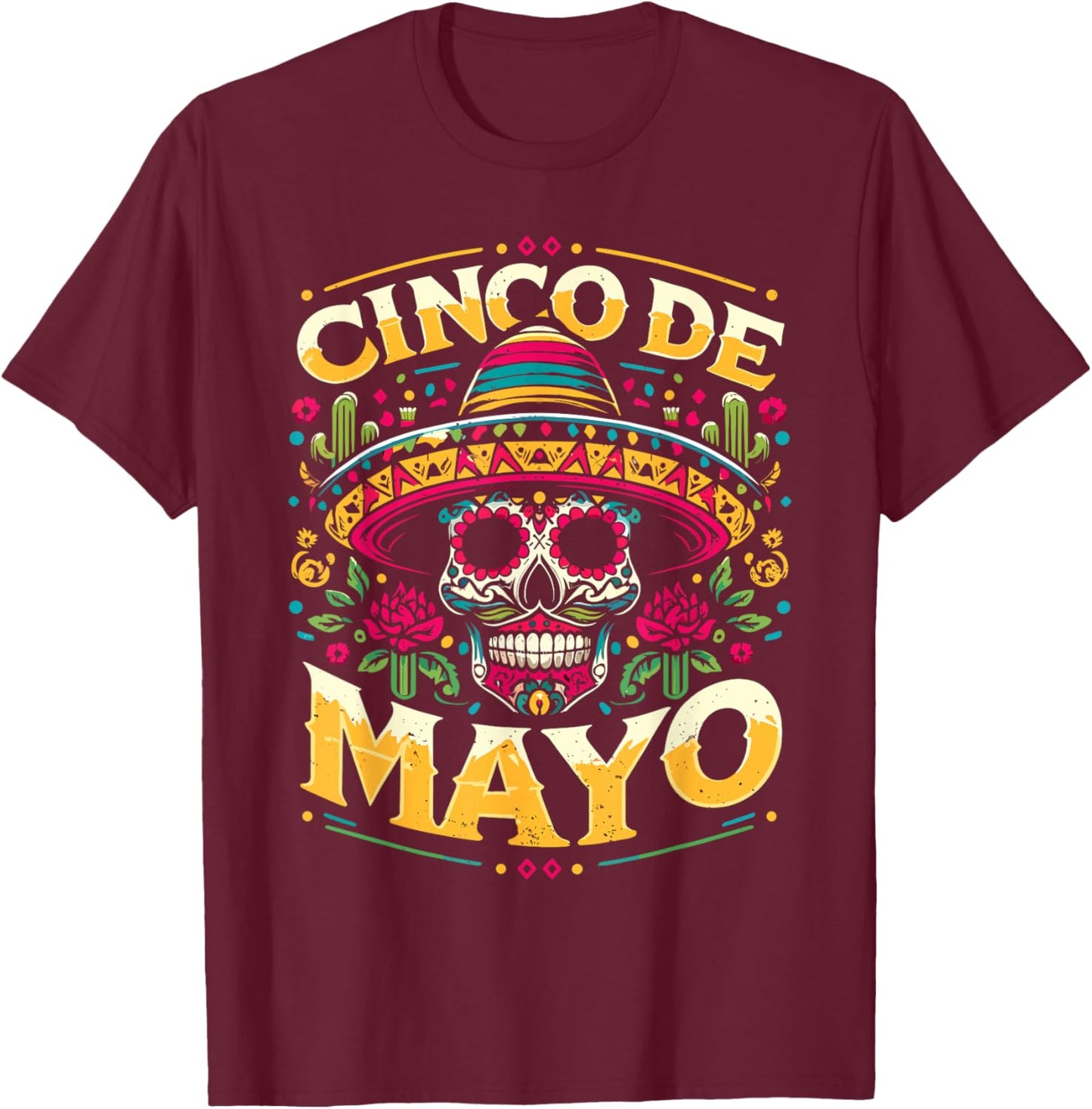 Cinco De Mayo Fiesta Fun Family Match 5 De Mayo T-Shirt - T-Shirt | Maroon