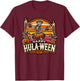 Happy Hulaween Spooky Halloween Island Skeleton Hula Dancer T-Shirt - T-Shirt | Maroon