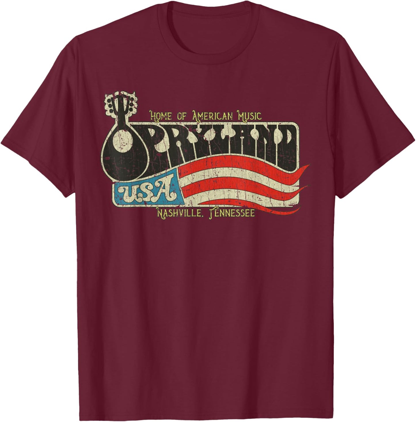 Vintage Opryland USA 1972 T-Shirt - T-Shirt | Maroon