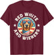Funny Dachshund Red White and Wieners Weiner Dog 4th of July T-Shirt - T-Shirt | Maroon