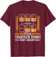 Gear Shift Funny Truck Driver Trucker Gift T-Shirt - T-Shirt | Maroon
