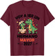 Kids Hermano Mayor 2027 Promoted to Big Brother Spanish T-Shirt - T-Shirt | Maroon