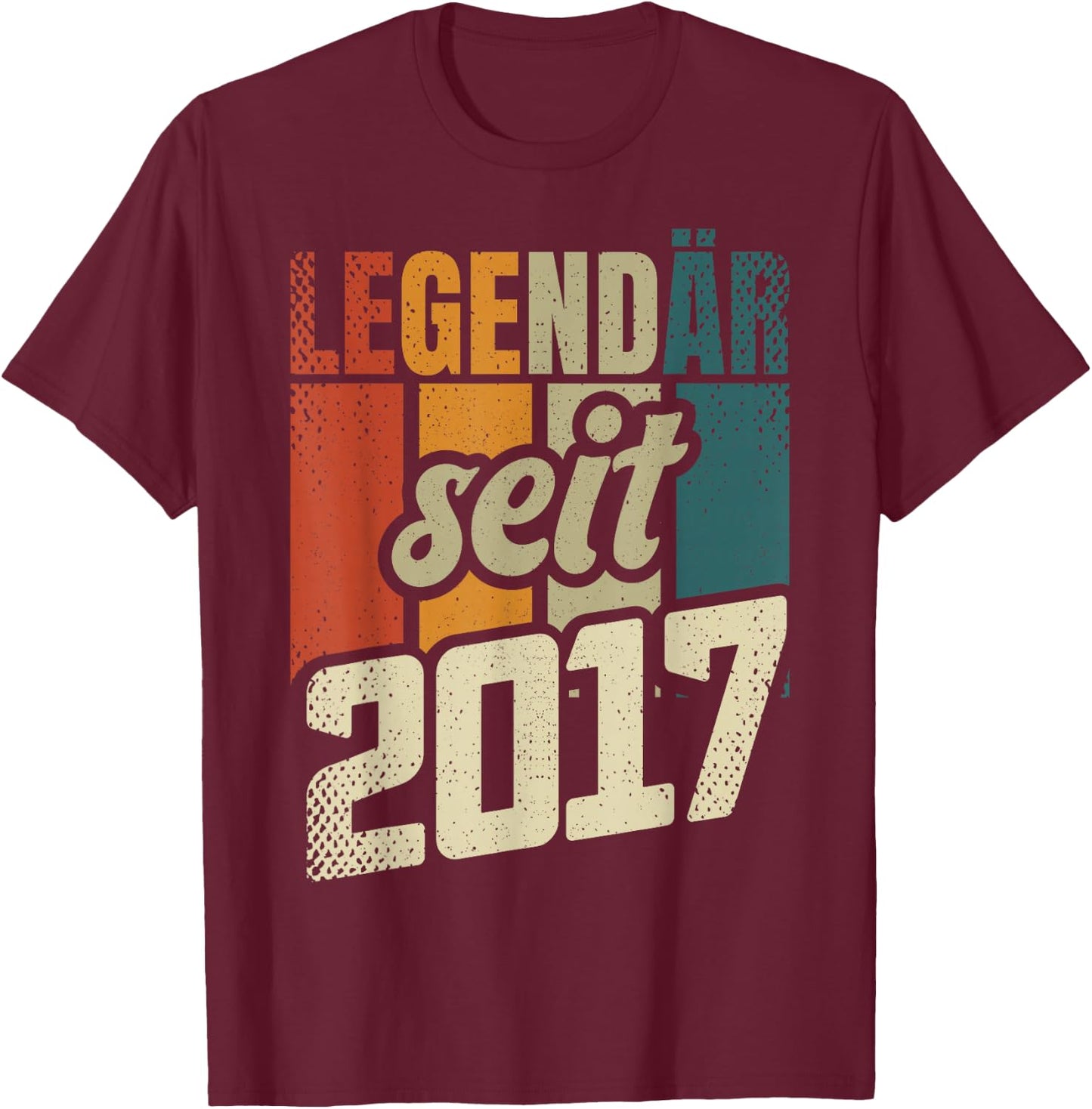 9. Geburtstag Junge Mädchen 9 Jahre 2017 Geschenk Lustig T-Shirt - T-Shirt | Maroon