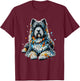 Polygon Art Bouvier Des Flandres T-Shirt - T-Shirt | Maroon