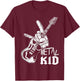 Rocker Hand Sign Metal Music Lover Guitarist Rock Metal Kid , black T-Shirt - T-Shirt | Maroon