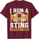 Beekeeping Enthusiast Artistic Honeycomb Queen Insect Bee T-Shirt - T-Shirt | Maroon