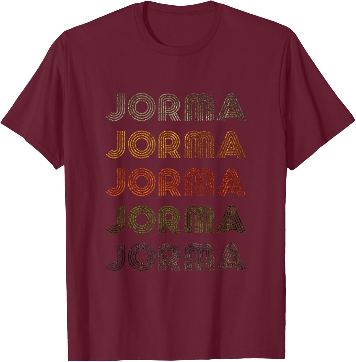 Love Heart Jorma Grunge Vintage Style Black Jorma T-Shirt - T-Shirt | Maroon