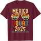 Mexico 2025 Squad Tropical Beach Family Vacation Matching T-Shirt - T-Shirt | Maroon