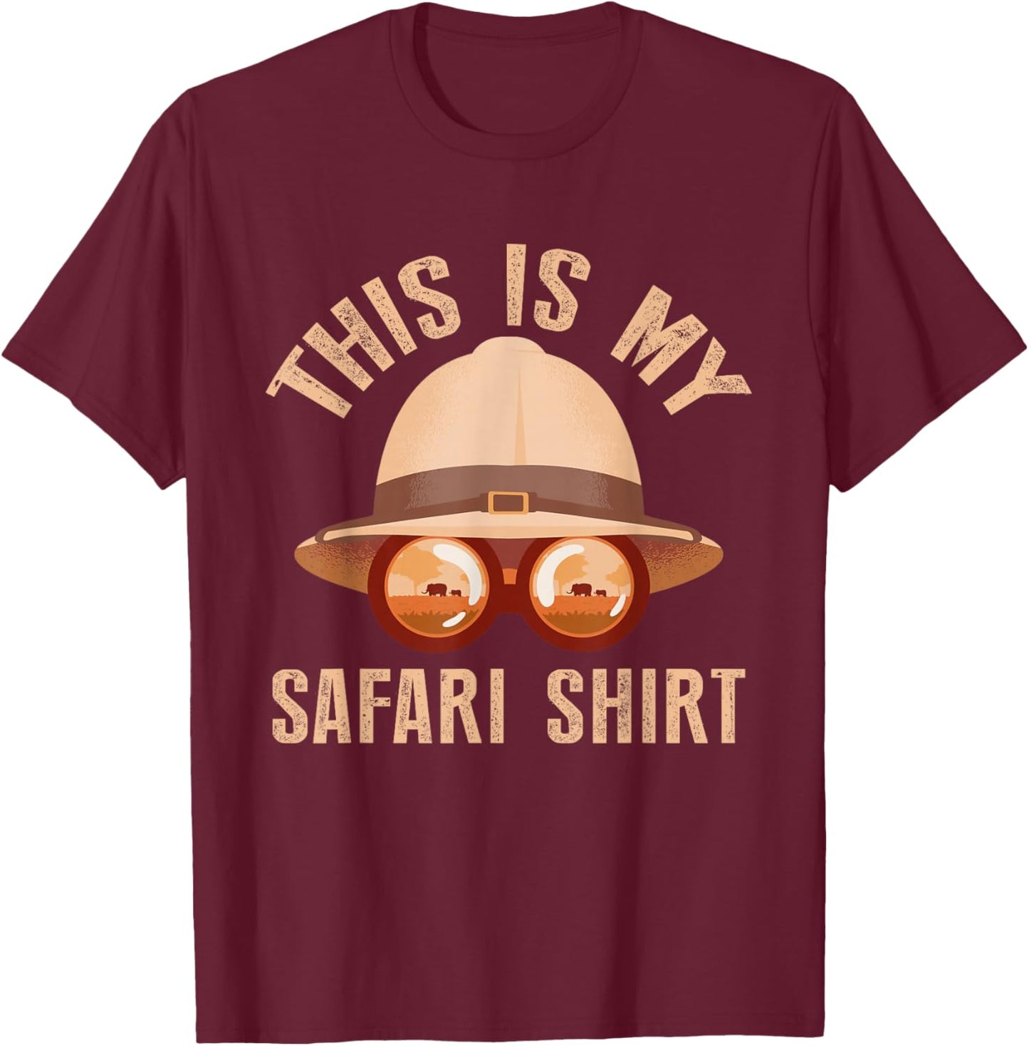 African Safari Family Vacation Zoo Animal Safari Squad T-Shirt - T-Shirt | Maroon
