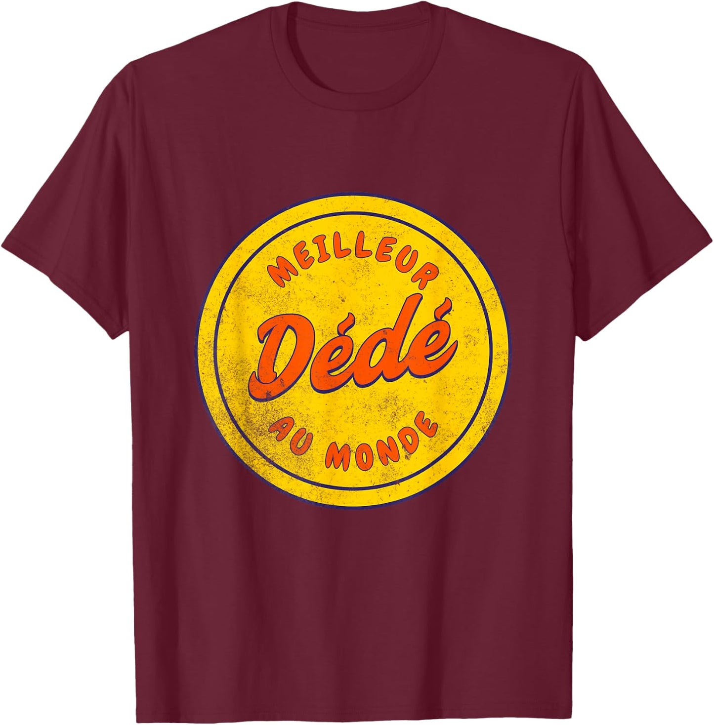 Best Dedee in the World Gift Custom Name Dedicated , Black, S T-Shirt - T-Shirt | Maroon