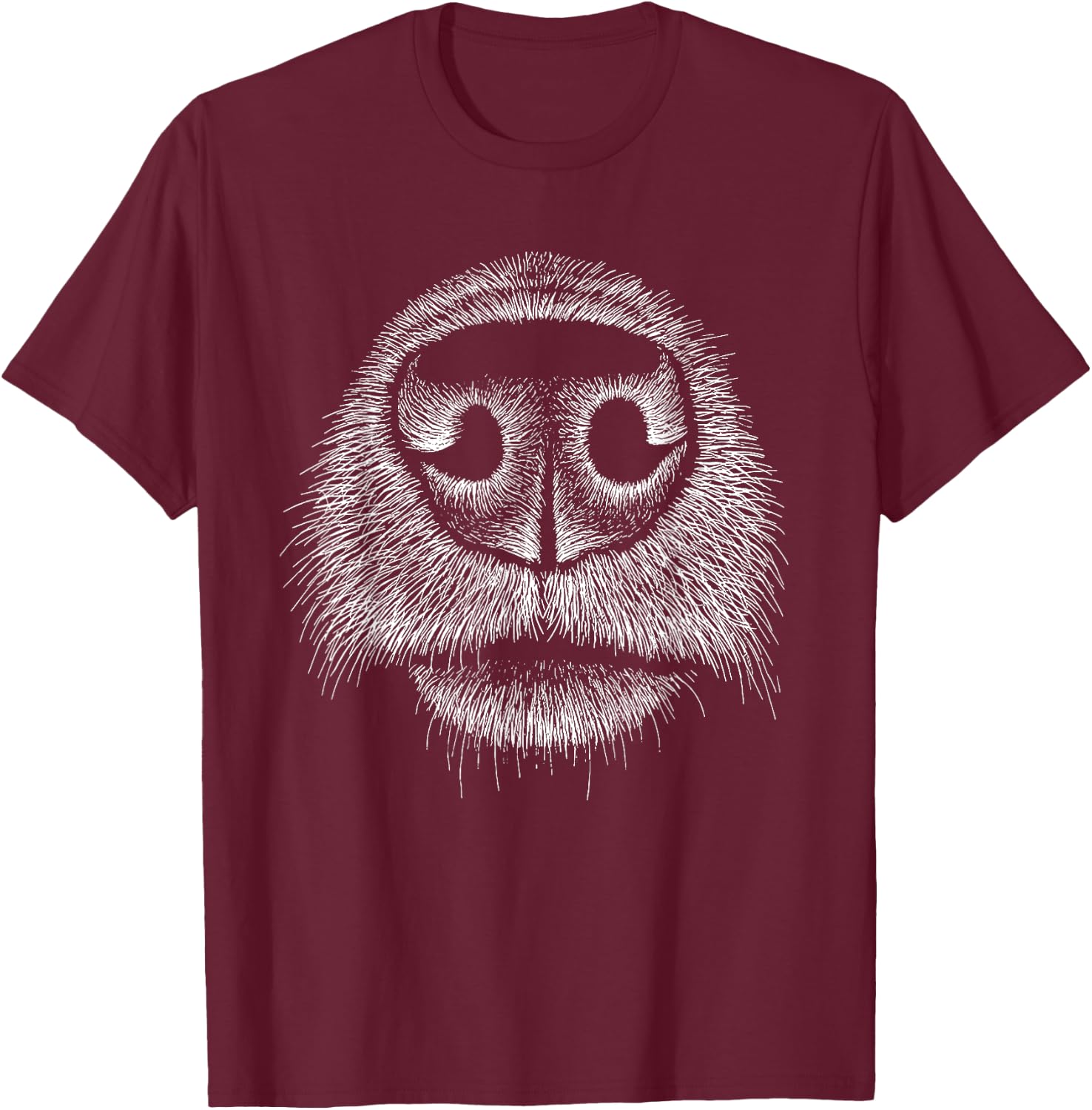 Dog Dog Snout X Dogs Art Dog Dogs Fine Art , black, S T-Shirt - T-Shirt | Maroon