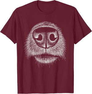 Dog Dog Snout X Dogs Art Dog Dogs Fine Art , black, S T-Shirt - T-Shirt | Maroon