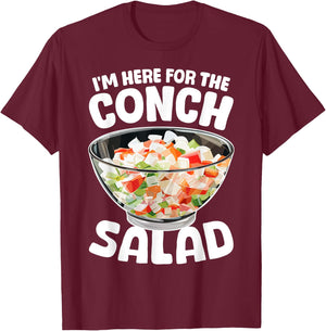 Conch Salad Bahamian Food T-Shirt - T-Shirt | Maroon