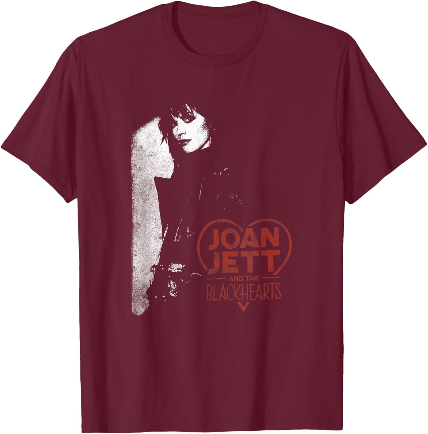 Joan Jett and the Black Hearts - Shadow , Black, S T-Shirt - T-Shirt | Maroon