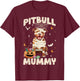 Halloween Costume Pitbull Lover Mummy Dog Owner Men Women T-Shirt - T-Shirt | Maroon