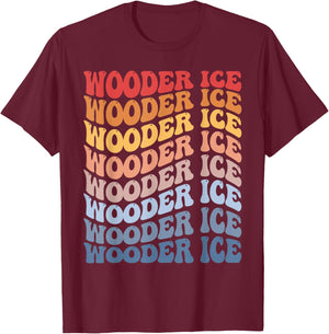 Wooder Ice Groovy Retro Sunset T-Shirt - T-Shirt | Maroon