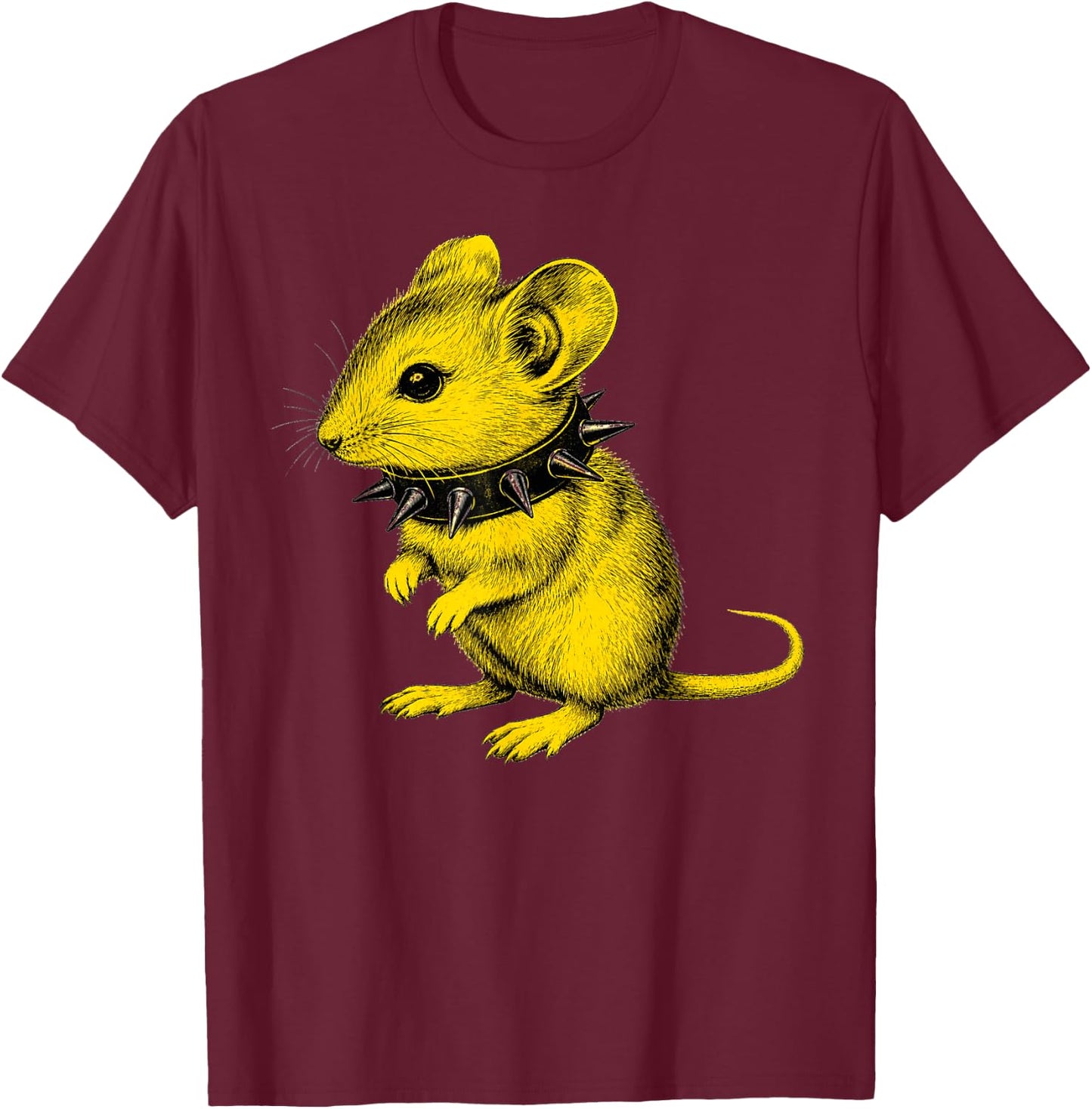 Rocker Baby Mouse Punk Metal Rock and Roll Music Toddler Boys T-Shirt - T-Shirt | Maroon
