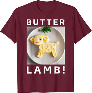 Easter Celebration Buffalo Traditions And Polish Butter Lamb T-Shirt - T-Shirt | Maroon
