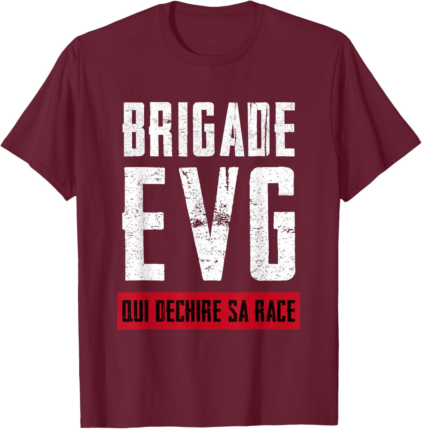 EVG Homme Brigade EVG Deguisement Enterrement Vie De Garçon T-Shirt - T-Shirt | Maroon
