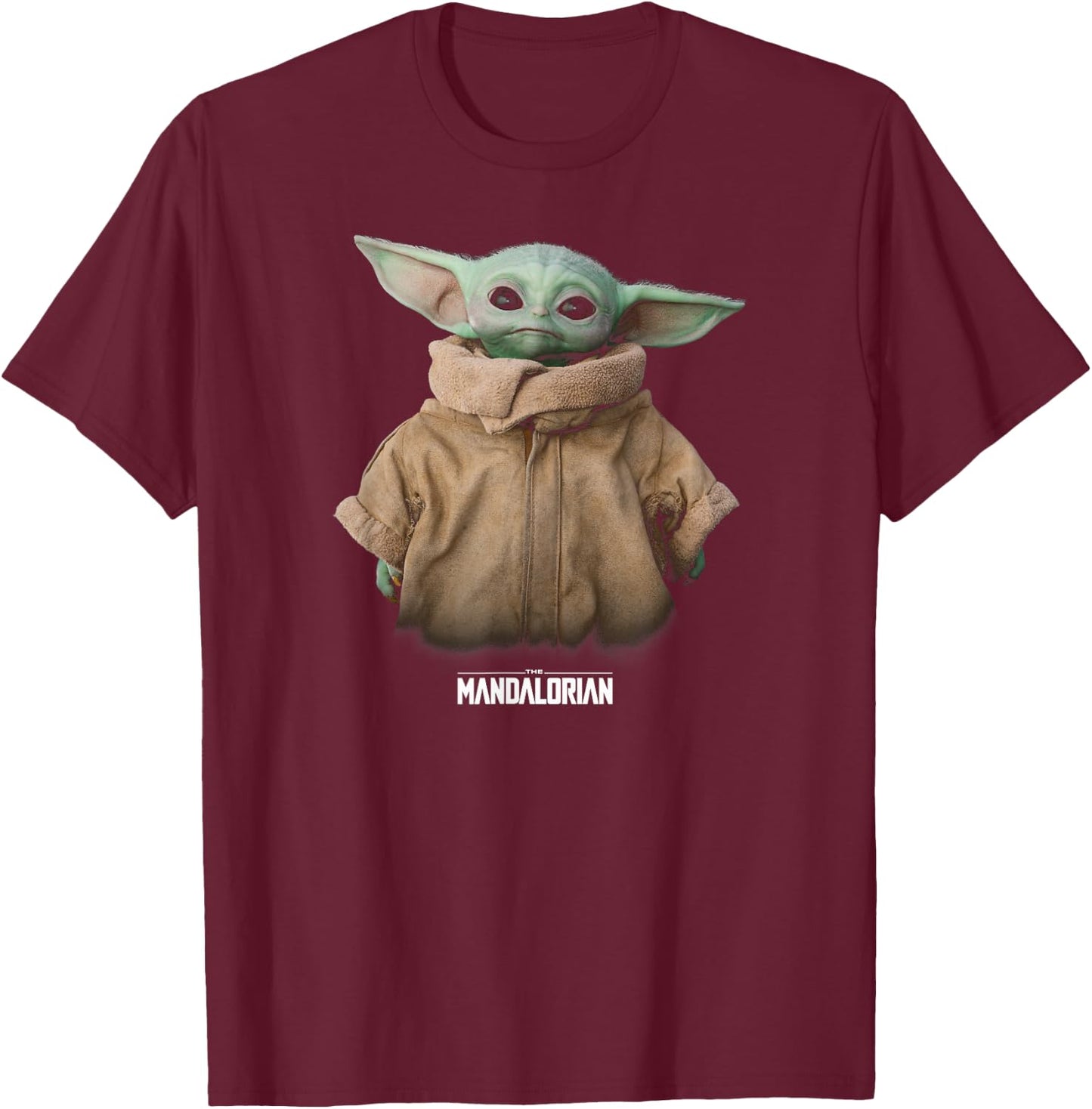 Star Wars Mandalorian Baby Yoda The Child , black T-Shirt - T-Shirt | Maroon