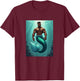 LGBTQ Transgender Gay Muscle African Mermaid Gay Merman T-Shirt - T-Shirt | Maroon