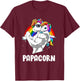 Funny Papacorn Papa Unicorn , black T-Shirt - T-Shirt | Maroon