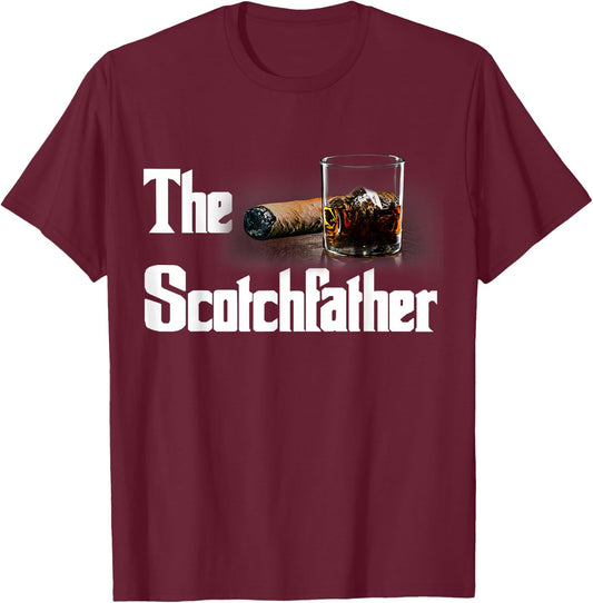 The Scotch Father Funny Whiskey Lover Gifts from Her T-Shirt - T-Shirt | Maroon