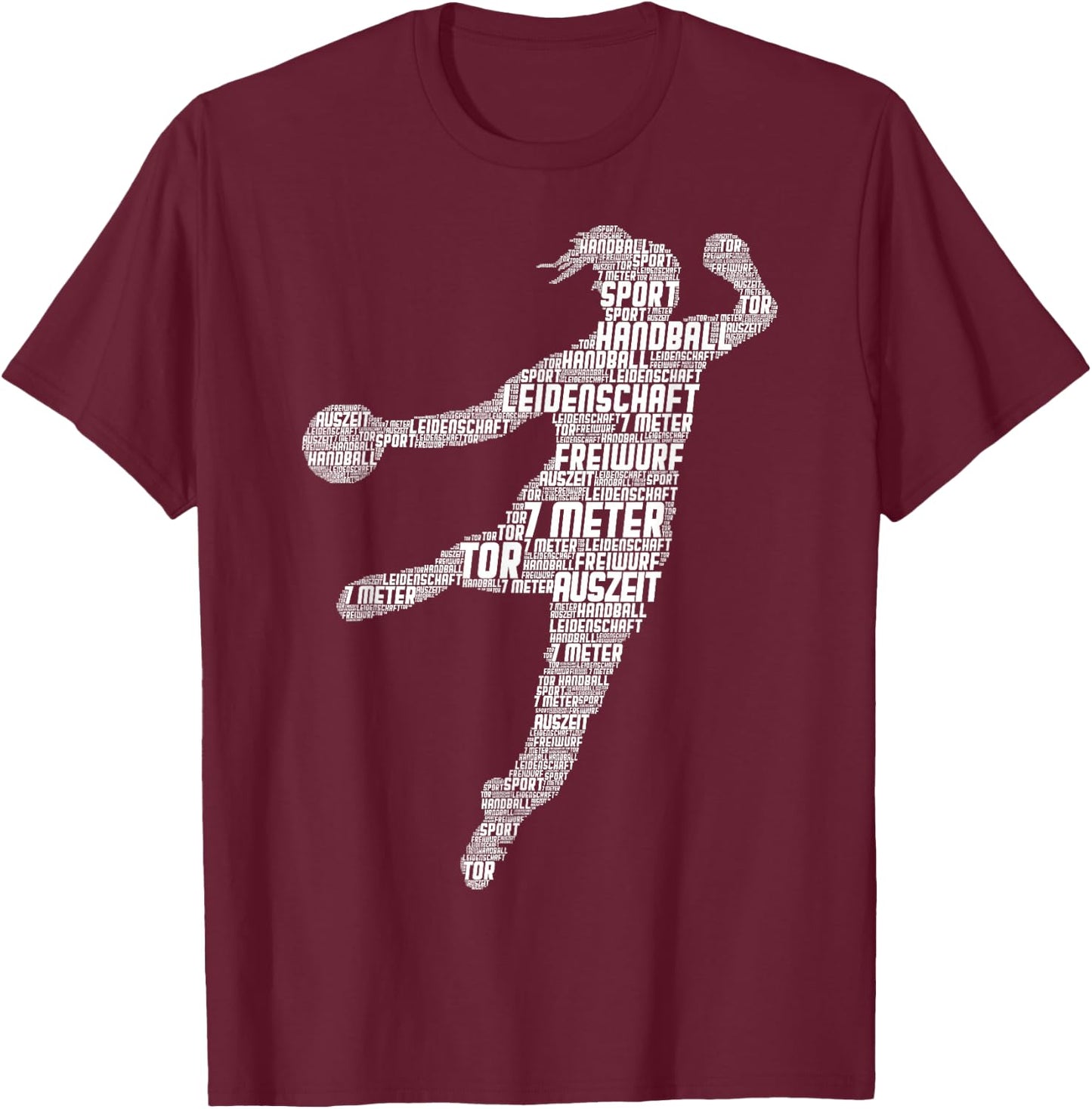Handball Handballerin Handballspieler Mädchen Frauen Kinder T-Shirt - T-Shirt | Maroon