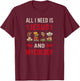 Vintage I Need Jesus And Mycologist Mushroom Nature T-Shirt - T-Shirt | Maroon