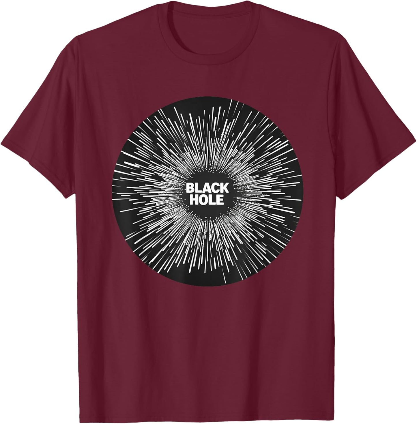 Nice Black Hole Speech Costume for Man and Woman T-Shirt - T-Shirt | Maroon