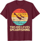 Cool Spearfishing For Kids Boys Ocean Diving Spear Fishing T-Shirt - T-Shirt | Maroon