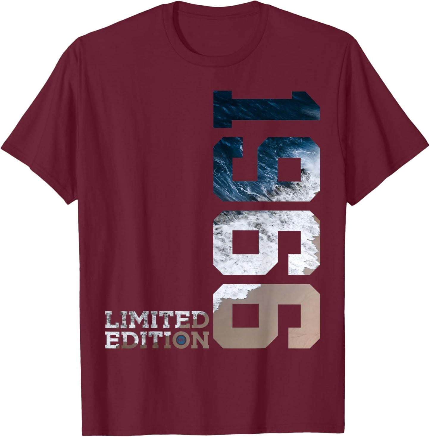 57 Jahre 57th Birthday Limited Edition 1966 , black T-Shirt - T-Shirt | Maroon