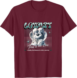 Peace Love And Loyalty - True To The Core Baby Angels T-Shirt - T-Shirt | Maroon