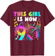 9th Music Birthday Party 9 Year Old Musical Birthday T-Shirt - T-Shirt | Maroon