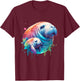 Sea Cows Manatee Mom and Baby T-Shirt - T-Shirt | Maroon