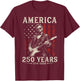 Vintage Abraham Lincoln Abe Lincoln Playing Guitar 250 Years T-Shirt - T-Shirt | Maroon