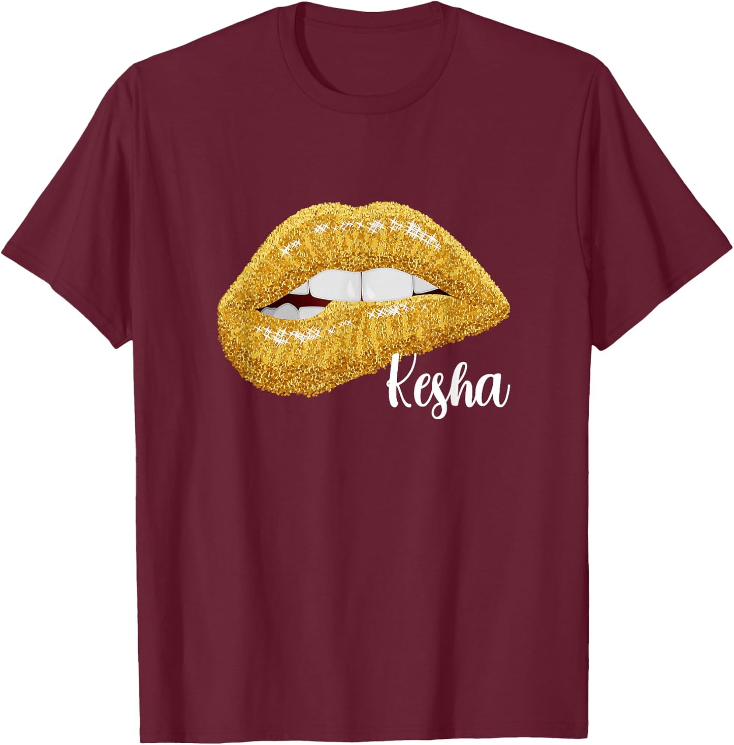 Kesha - First Name Gift T-Shirt - T-Shirt | Maroon