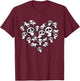 Panda Shirt Cute Panda Panda Bear Lover Heart Gifts T-Shirt - T-Shirt | Maroon