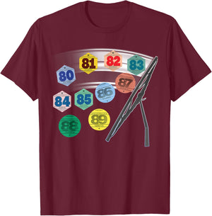 Beautiful Nostalgie 80s Car Vignette Man And Woman , Black, S T-Shirt - T-Shirt | Maroon