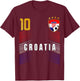 Croatia Flag Croatian Pride Lovers T-Shirt - T-Shirt | Maroon