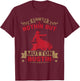 Riding Sheep Rodeo Mutton Buster Mutton Busting T-Shirt - T-Shirt | Maroon