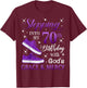 Stepping into my 70th birthday with God's grace & Mercy Girl T-Shirt - T-Shirt | Maroon